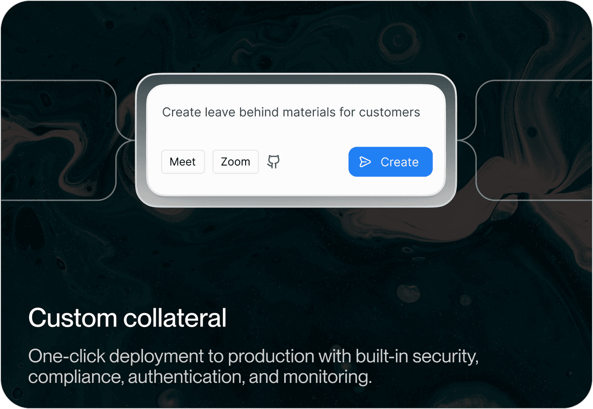 One-click deployment with security and compliance