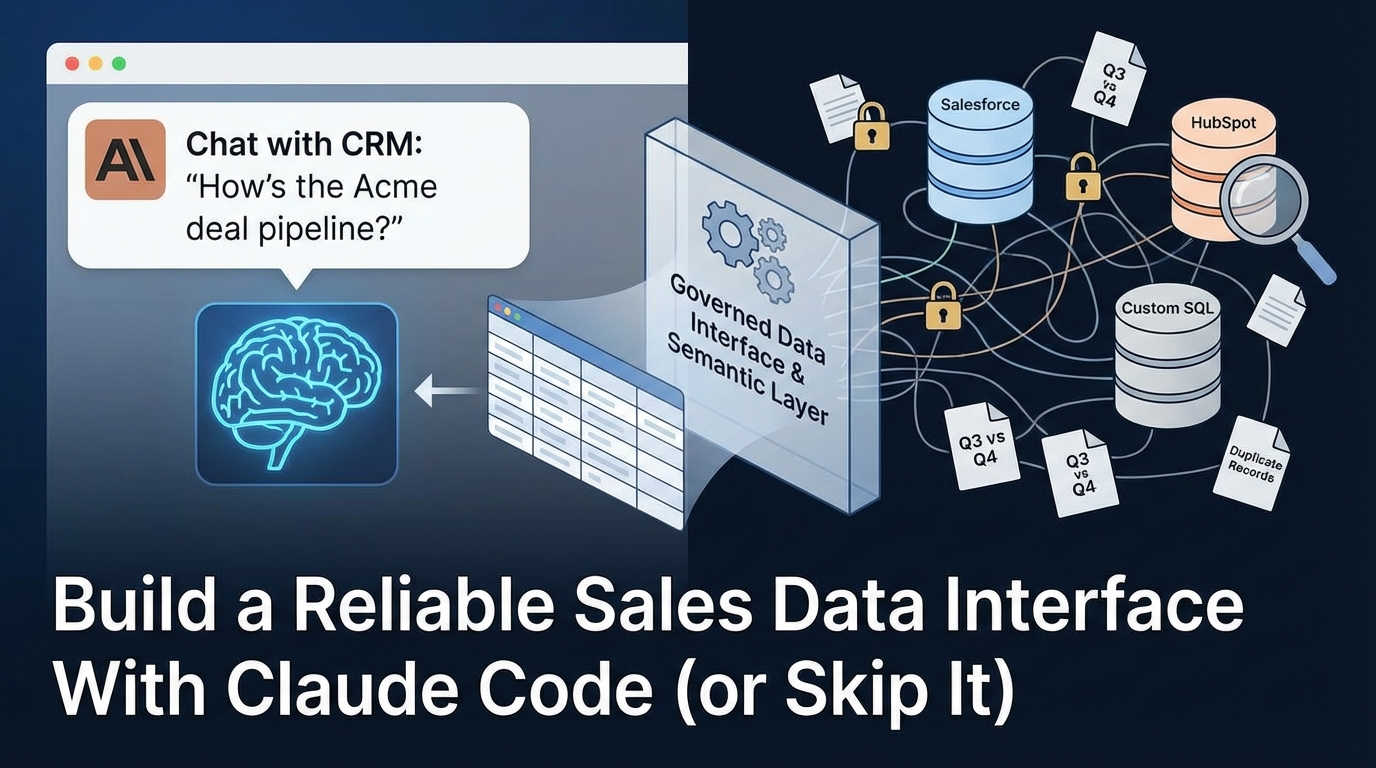 Banner for Chat With Your CRM: Build a Sales Data Interface With Claude Code (or Skip It)